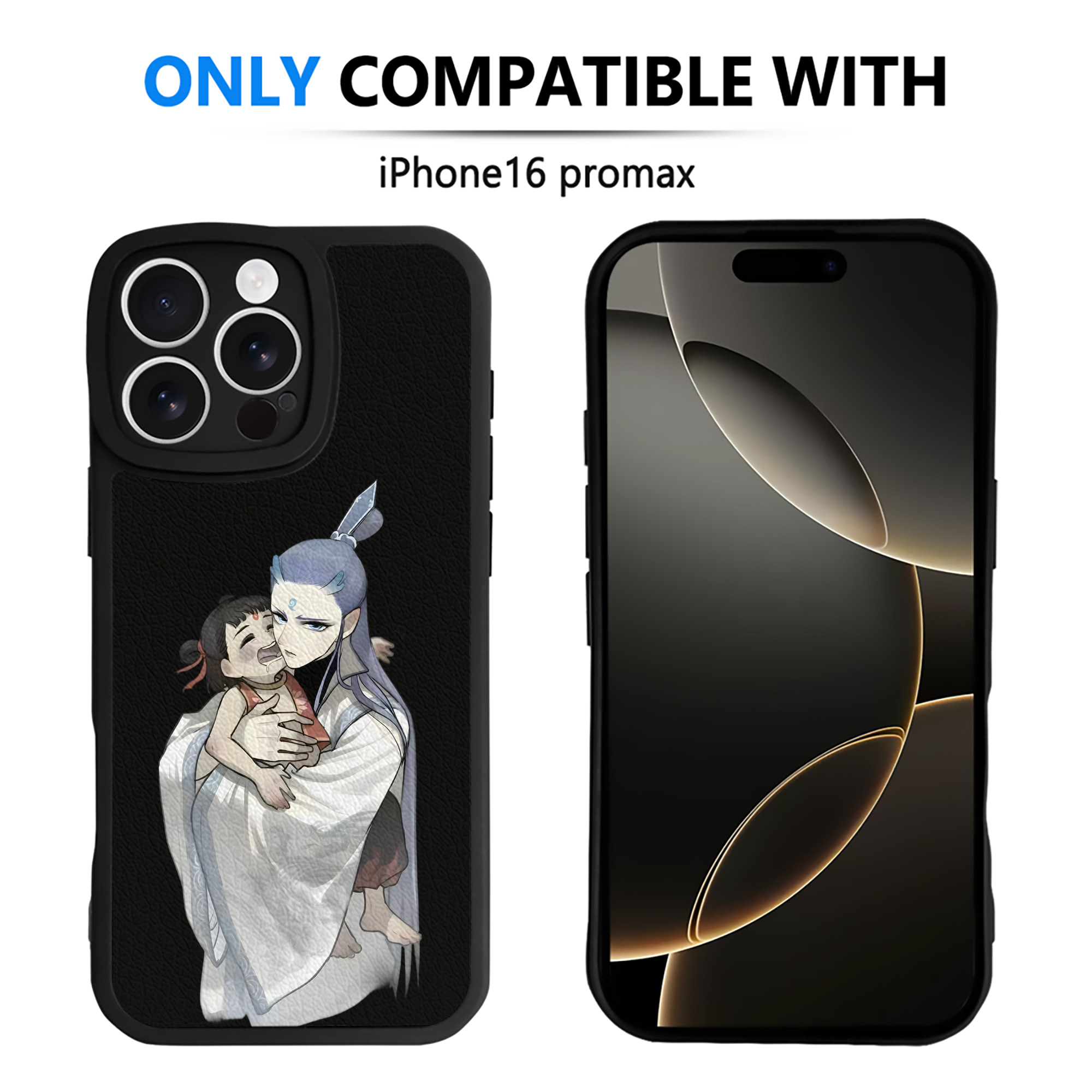 （画像用） Ne Zha 2 ナタ 魔童の大暴れ 【iPhone 16シリーズ対応】シリコンスマホケース（レザー調） 材質：シリコン